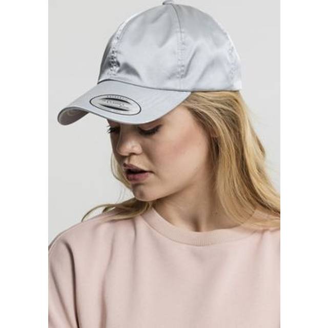 Flexfit Low Profile Satin Cap Snapback One Size Silver Keps
