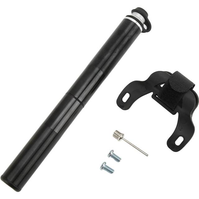 Enlee Mini Bicycle Tire Pump With Barometer Telescopic Hose For American Valve Presta Value