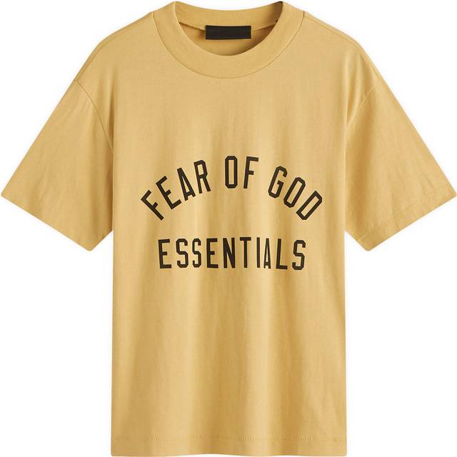 Fear Of God, Topp, Dam, M, Bomull, T-shirt med tryck - yellow (M)