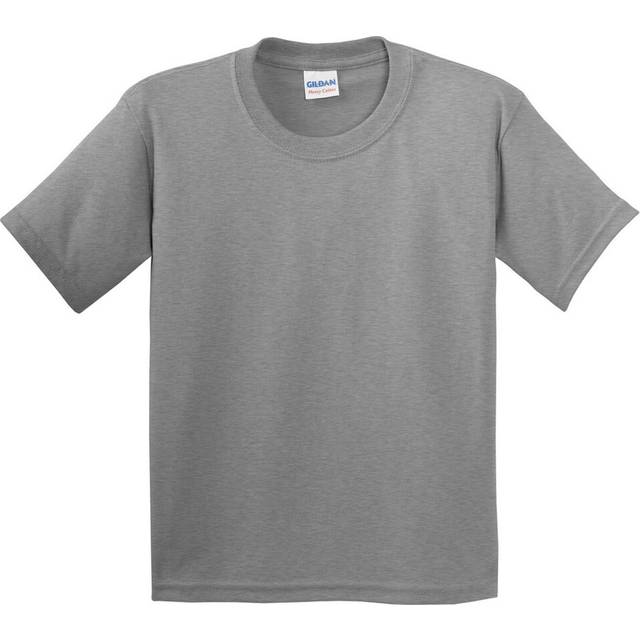 (XS, Sport Grey) Gildan Childrens Unisex Heavy Cotton T-Shirt (Pack Of 2)