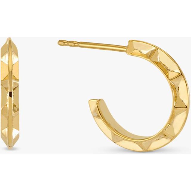 Rachel Jackson London Mini Arrow Spike Hoop Earrings, Gold, Women
