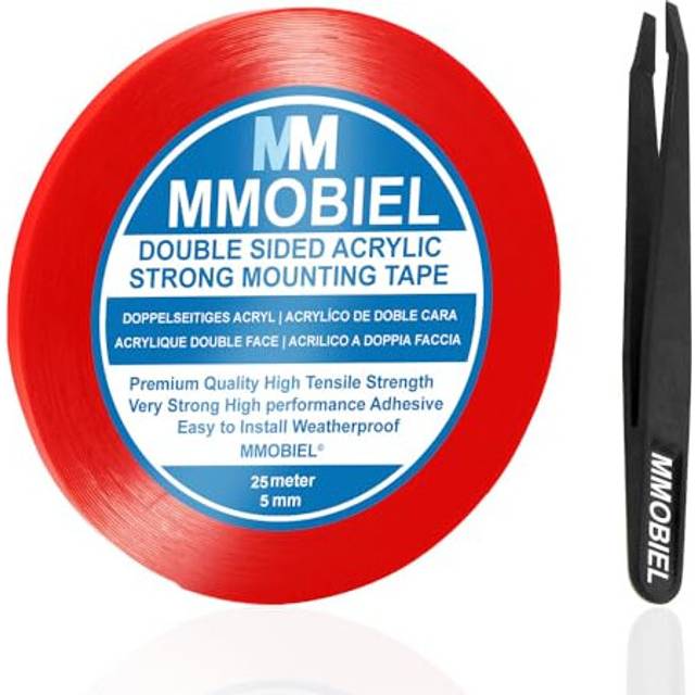 5 mm Double Sided Layer Acrylic Strong AdhesiveÂMountingÂTapeÂ25m Long Weatherproof Removable