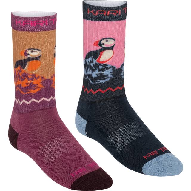 Kari Traa Women's Puffin Sock 2-pack Dark Navy Blue, 36-37
