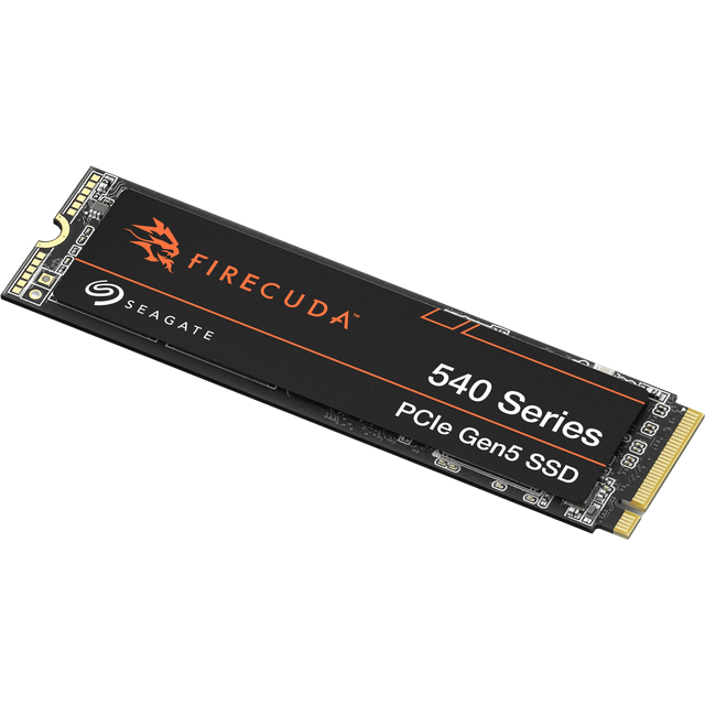 Seagate FireCuda 540 ZP1000GM3A004 - SSD - krypterat - 1 TB - inbyggd - M.2 2280 (dubbelsidig) - PCI Express 5.0 x4 (NVMe) - Self-Encrypting Drive (SED), TCG Opal Encryption 2.01 - med 3 års Seagate Rescue Data Recovery