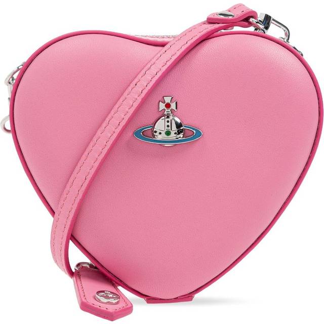 Vivienne Westwood - Mini Heart Shoulder Bag - women - Lamb Skin/Fabric - One Size - Pink