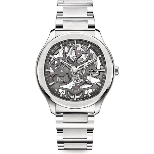 Piaget Stainless Steel Polo Skeleton Grey-Hued Watch - Silver - 42mm