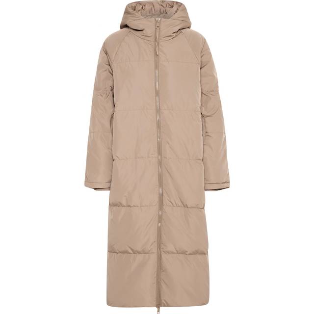 Long jacket woman Ichi Bunala Down JA4 - Beige - S