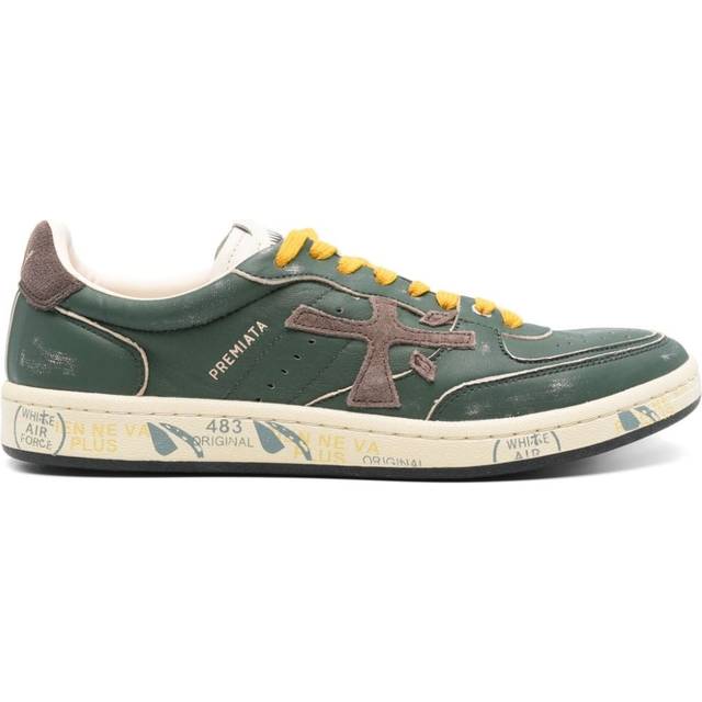 Premiata - Bskt Clay sneakers - men - Calf Leather/Calf Leather/Rubber - 43 - Green