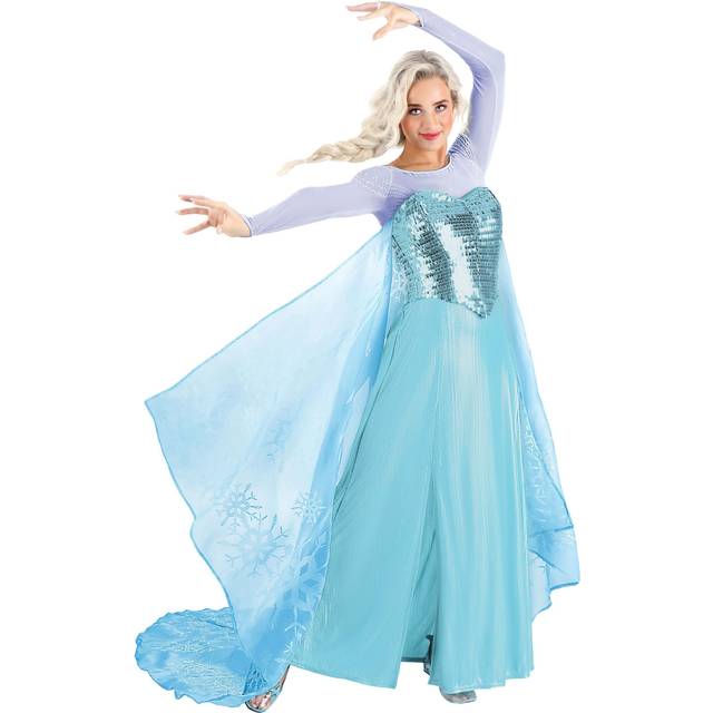 Women&#39;s Premium Disney Frozen Elsa Costume | Disney Costumes - Blue (M)