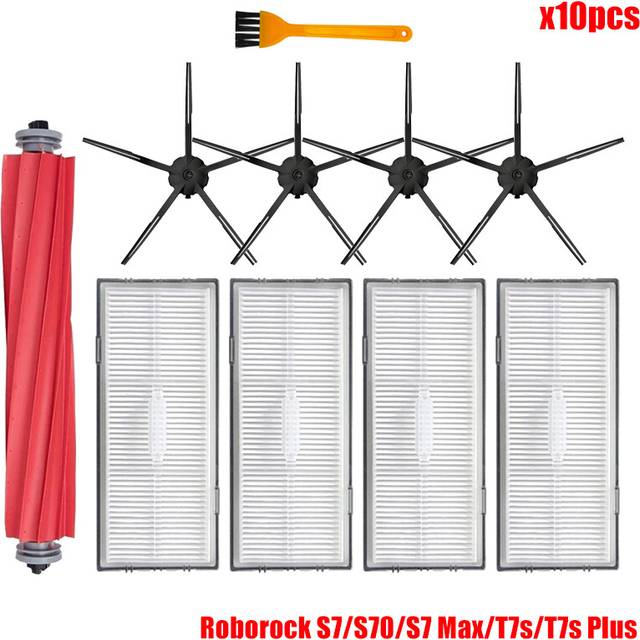 (set 10) For Xiaomi Roborock S7 S70 S75 S7 Max T7S / T7S Plus Hepa Filter Mop Cloth