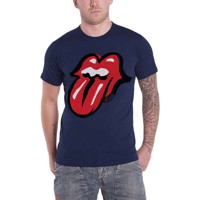 (XXL, Navy) The Rolling Stones No filter Tour Tongue T Shirt