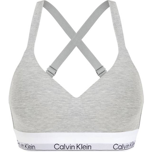 Calvin Klein Modern Cotton Lift Bralette - Grey, Grey, Size Xs, Women - XS
