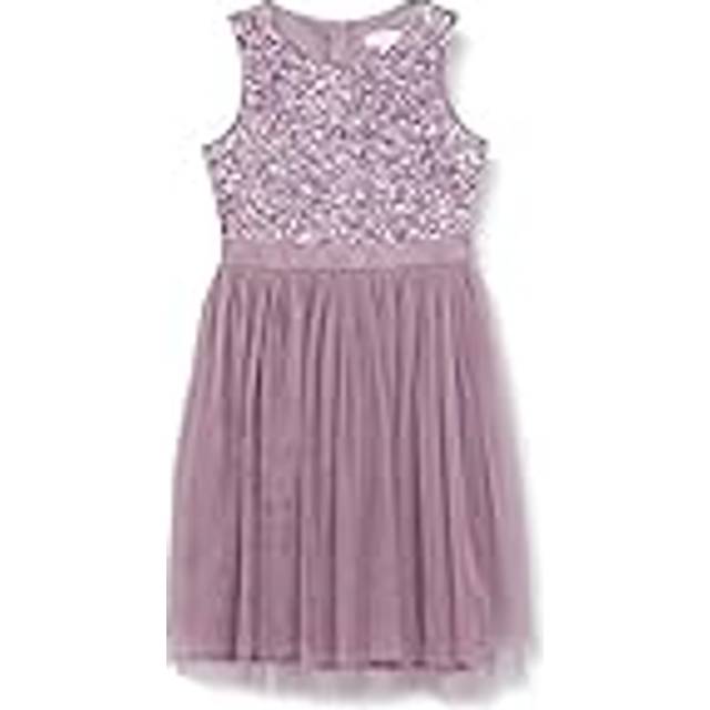 Maya Deluxe Kids' Sequin Sleeveless Midi Dress