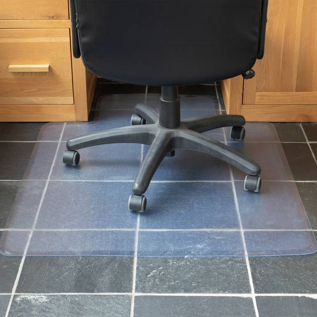 (Hard Floor Protector) Desk Chair Mat Carpet Hard Wood Laminate Floor Protector PVC Plastic Home Office