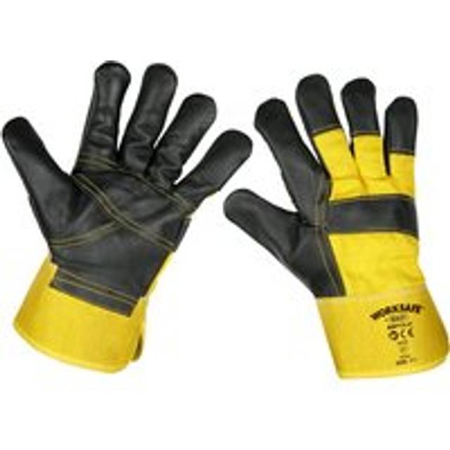 Sealey SSP13 Rigger's Gloves Hide Palm Pair