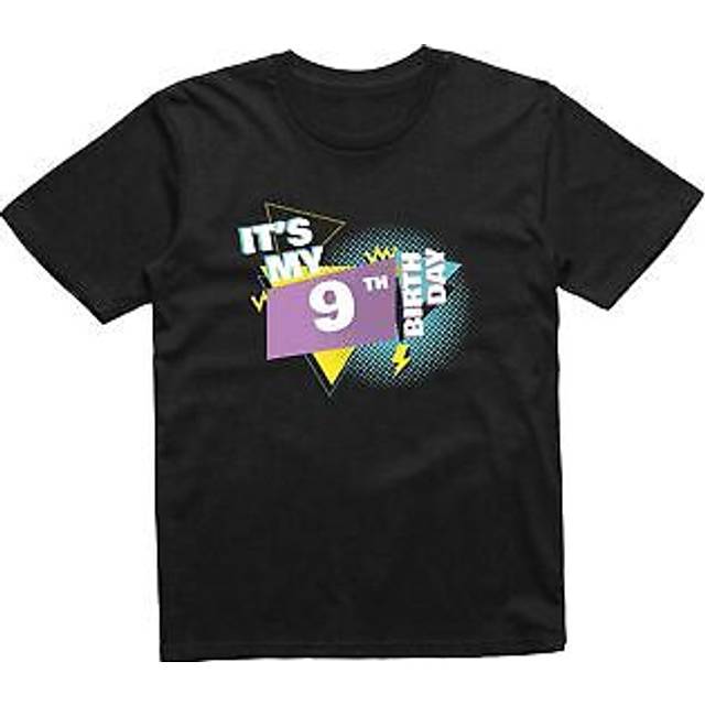 Kids it's my 9th birthday t-shirt celebration party gift girls boys ninth
