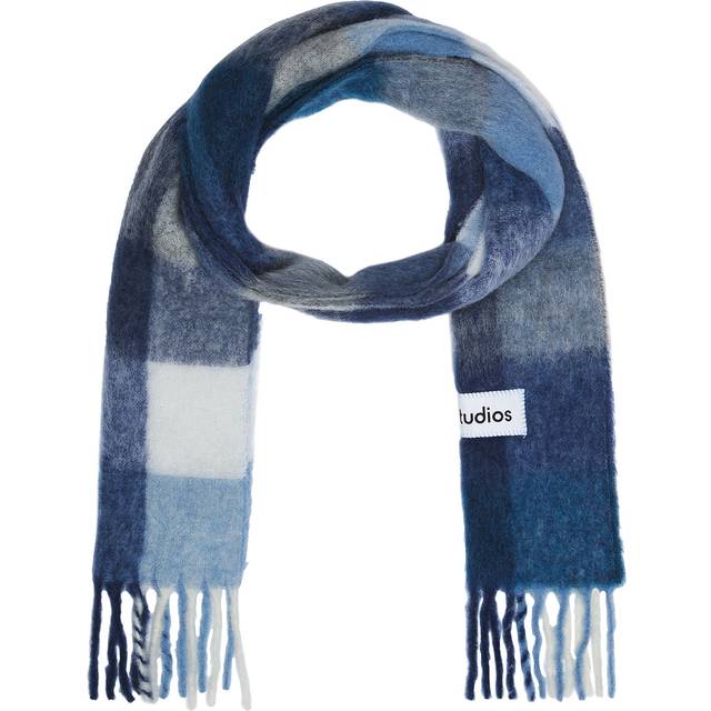Acne Studios Scarf in Indigo Grey & Light Blue - Blue. Size all. - Indigo  Grey  & Light Blue (all)