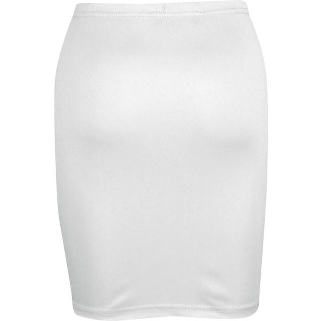 (13 Years, White) Gilrs Skirt Kids Plain Color School Fashion Dance Pencil Skirts Age 7-13 Years