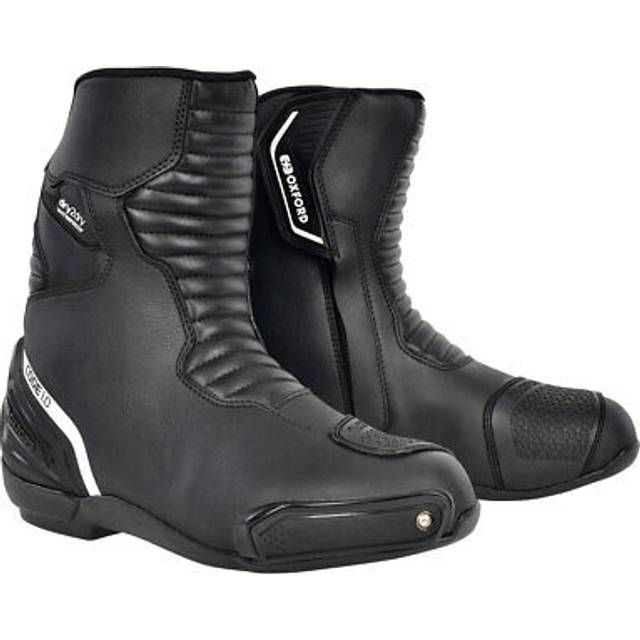 Oxford Code 1.0 Mid Mens Motorcycle Boots - UK 6.5 / Eur 40 - Black / White, Black/white