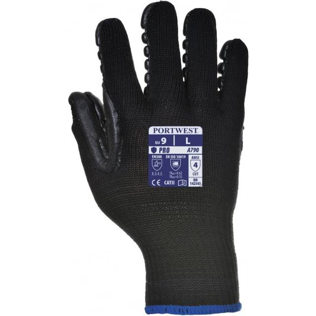 Portwest Anti Vibration Gloves Glove Sizes: 9 - Large