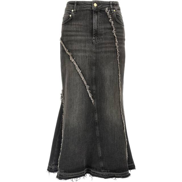 Ganni Tint Edge Denim Midi Skirt - 38