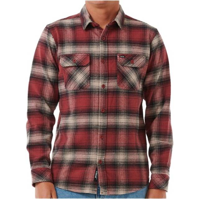 Rip Curl - Count Flannel Shirt - Shirt size XXL, brown