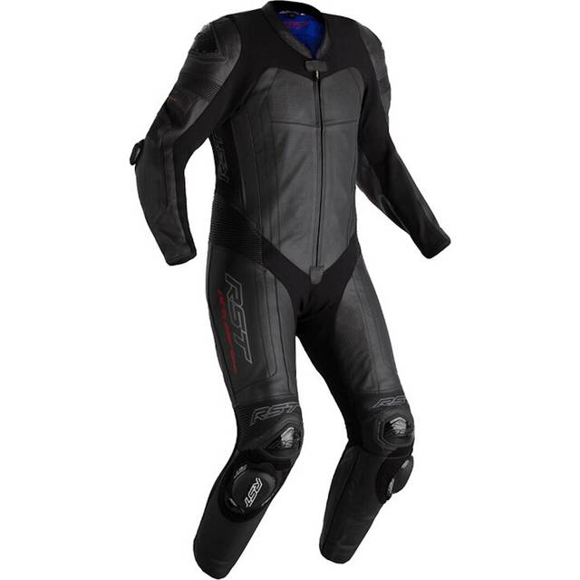 (UK 52) RST Pro Series Evo Airbag CE Leather Suit Black / Black