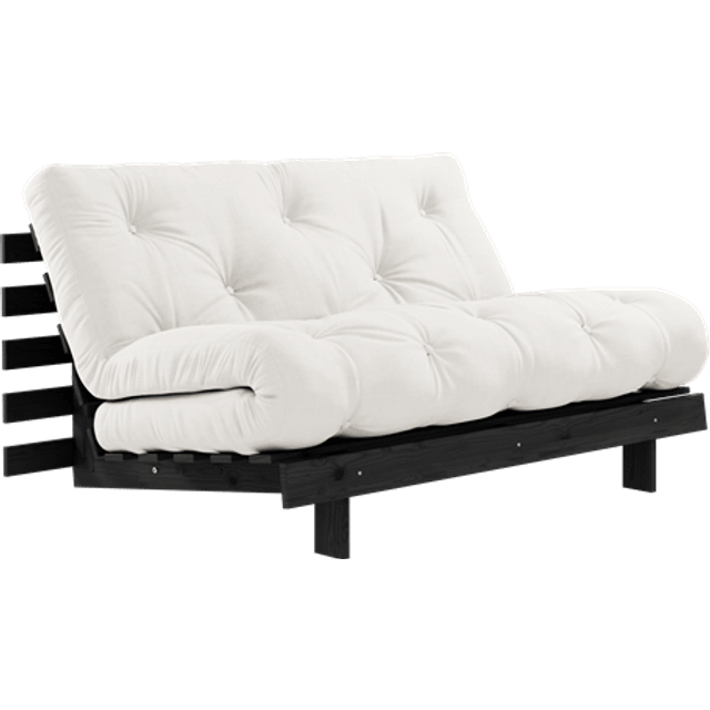 Karup Design Roots Bäddsoffa Med Roots Madrass 140x200 Natur/Svartlackerad - Natur, svartlackad