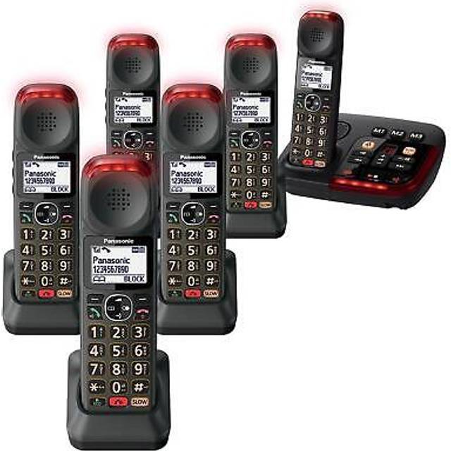 Panasonic kx-tgm426 six handset big button cordless phones