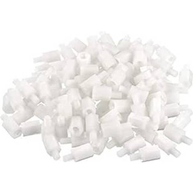 M4 10+6mm F/M Nylon Hex Standoff Spacer Screws PCB Pillar White 100 Pcs