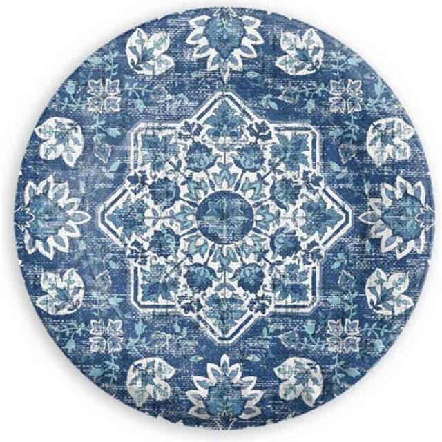 Purely Home Atlantic Blue Melamine Side Plates - Set Of 4, Blue