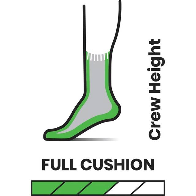 Smartwool Hike Classic Edition Full Cushion Solid Crew Socks Military Olive, M