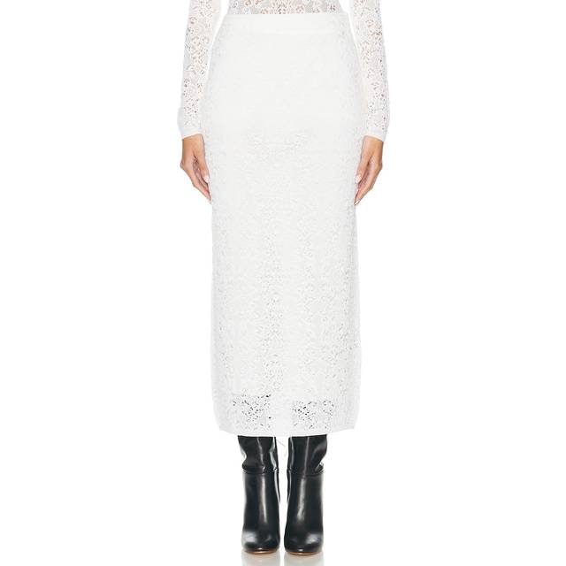 Gabriela Hearst Tanguy Skirt in Ivory - Ivory. Size S (also in XS). (S)
