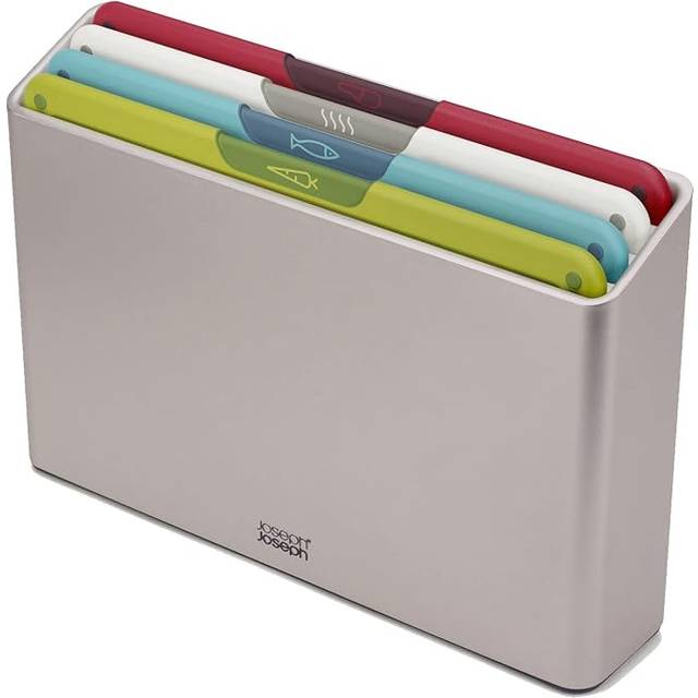 Joseph Joseph Folio Icon 4 Piece Chopping Board Set - Silver