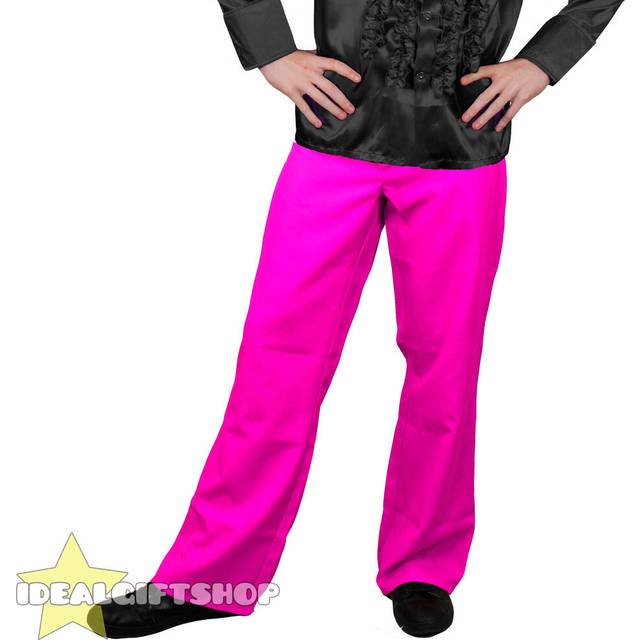 Adults Pink Disco Pants - 2XL