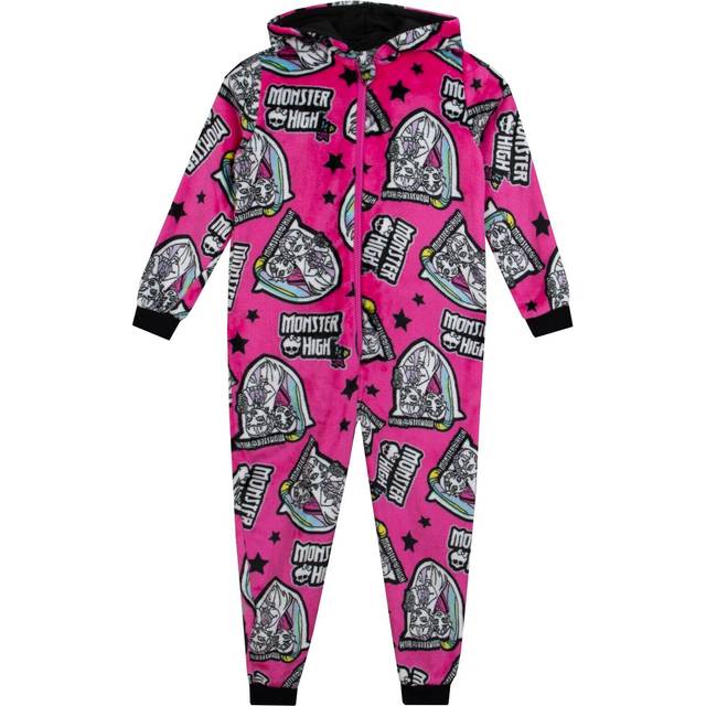 Zip Up Fleece Onesie - Pink - 5-6 Years