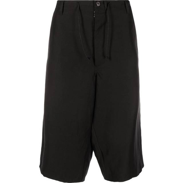 Maison Margiela, Long Shorts, male, Black, S, Black Linen Viscose Shorts Ss22
