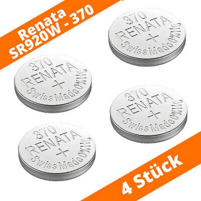 Renata Watch Battery Swiss Made Renata 370 or SR920SW 1.5V (2 x 370 or SR 920 SW)