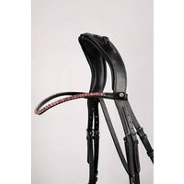 Horse browband with crystal Montar Fair - Noir