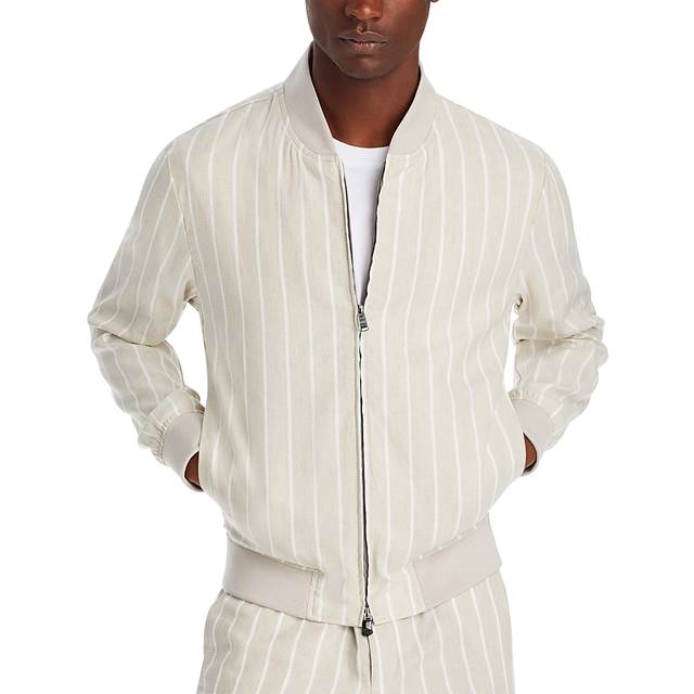 BOSS Hugo Boss Linen-Blend Bomber Jacket