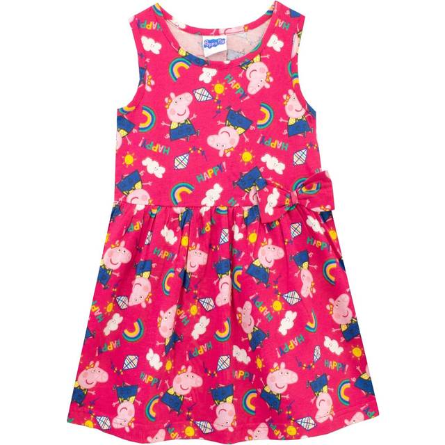 Summer Time Rainbow Dress - Pink - 5-6 Years
