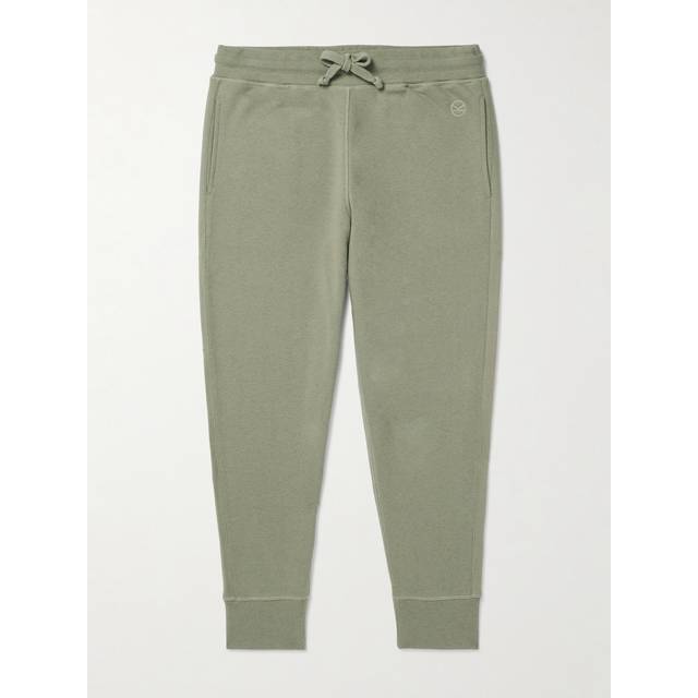 Kingsman - Tapered Logo-Embroidered Cotton and Cashmere-Blend Jersey Sweatpants - Men - Green - XXL
