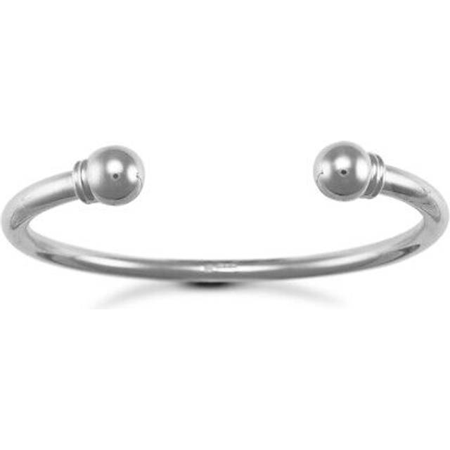 Jewelco London Silver Torque Mens Bangle Bracelet 5mm - ABG017