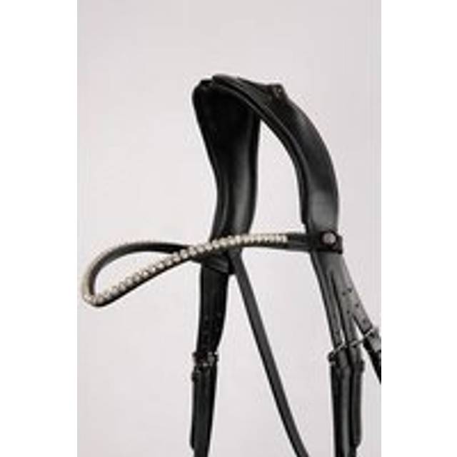 Horse browband with crystal Montar Fair - Noir