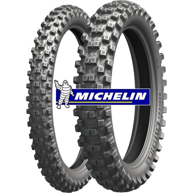 Michelin tracker 21" front & 120/90-18" rear trail tyre set - yamaha wr250f