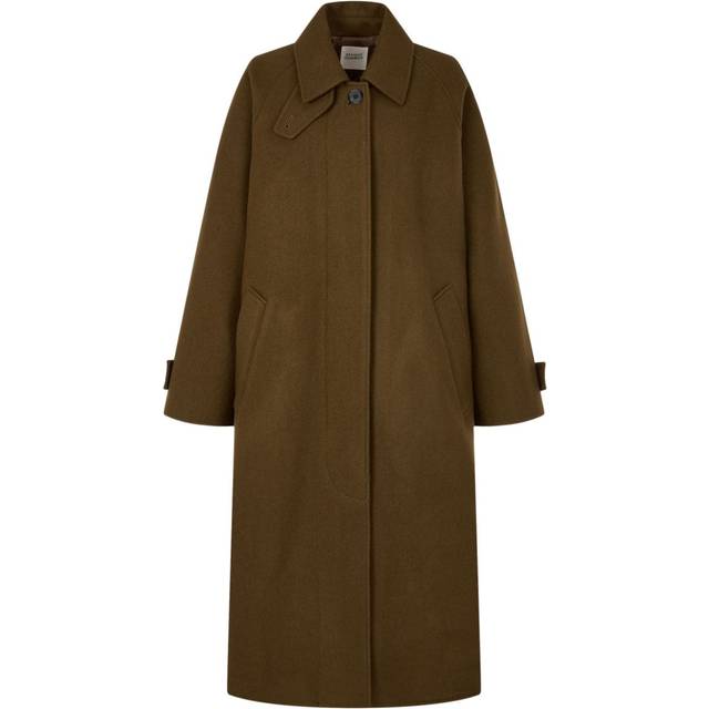 STUDIO TOMBOY - single-breasted coat - women - Wool/Polyester - One Size - Brown