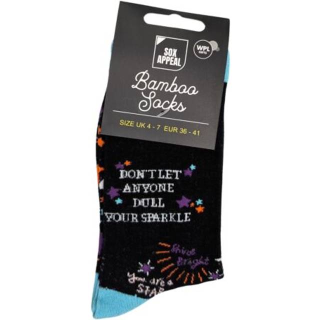 Don't let anyone dull your sparkle socks for her uk 4-7 bamboo socks gift idea
