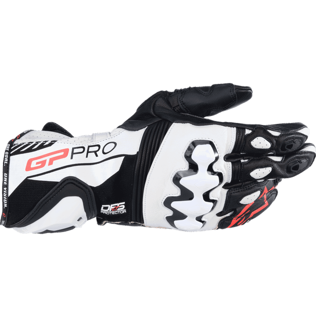 Alpinestars GP Pro R4 perforated Motorcycle Gloves, black-white, Size XL for Men