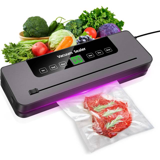 Vacuum Food Sealer Automatic Manual Vacum Sealer Dry Wet Pack Machine 10pcs Seal Bags