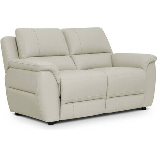 Bone China Leather Sofas - 2 Seater Sofa - Theo Range - Oak Furnitureland